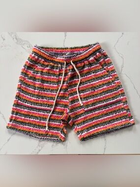 KROST Men’s Crushed Sand Knit Multicolor Shorts Size M- NWT